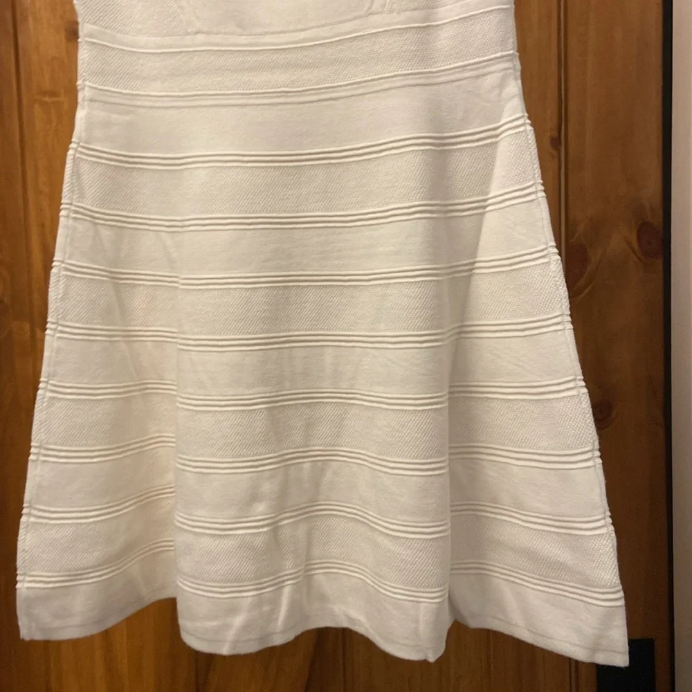 Milly Minis Girls Textured Swing Dress In White Size 14 NWT